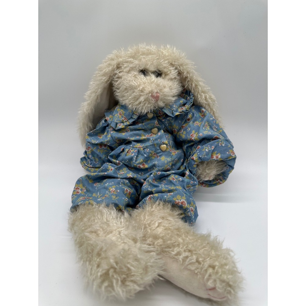 The Boyds Collection Ltd Bunny Rabbit Plush Toy‎ Floral Pajamas Vintage 1985-87